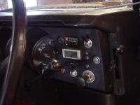 Fitted a new LPG/Petrol changeover switch (with LPG level leds) that came with the kit. Fitted the ECU that control all this behind the dash.